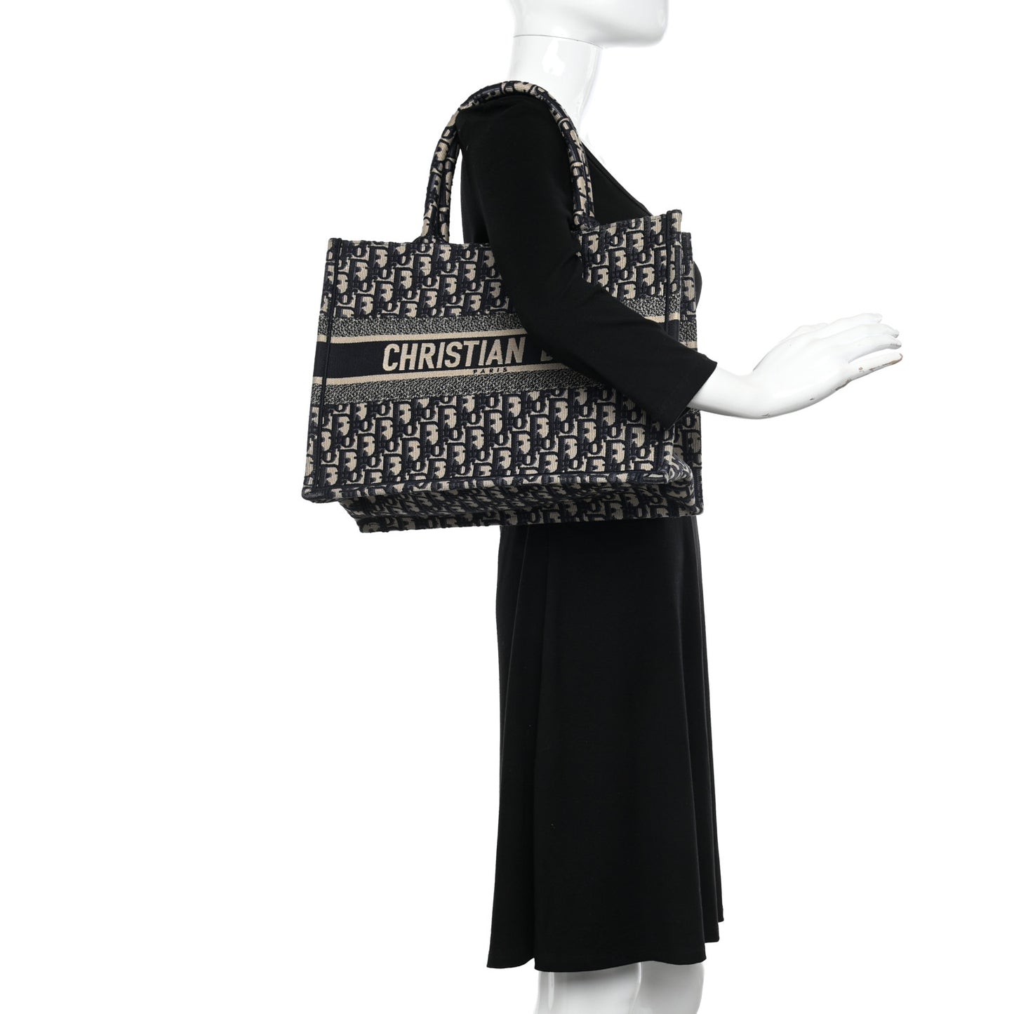 Oblique Medium Book Tote Blue Multicolor