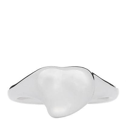 Tiffany Sterling Silver Elsa Peretti Full Heart Ring 56 7.5 1 of 5