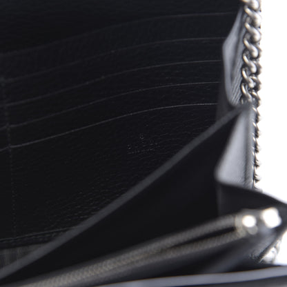 Gucci Calfskin Mini Dionysus Chain Wallet Black 7 of 11