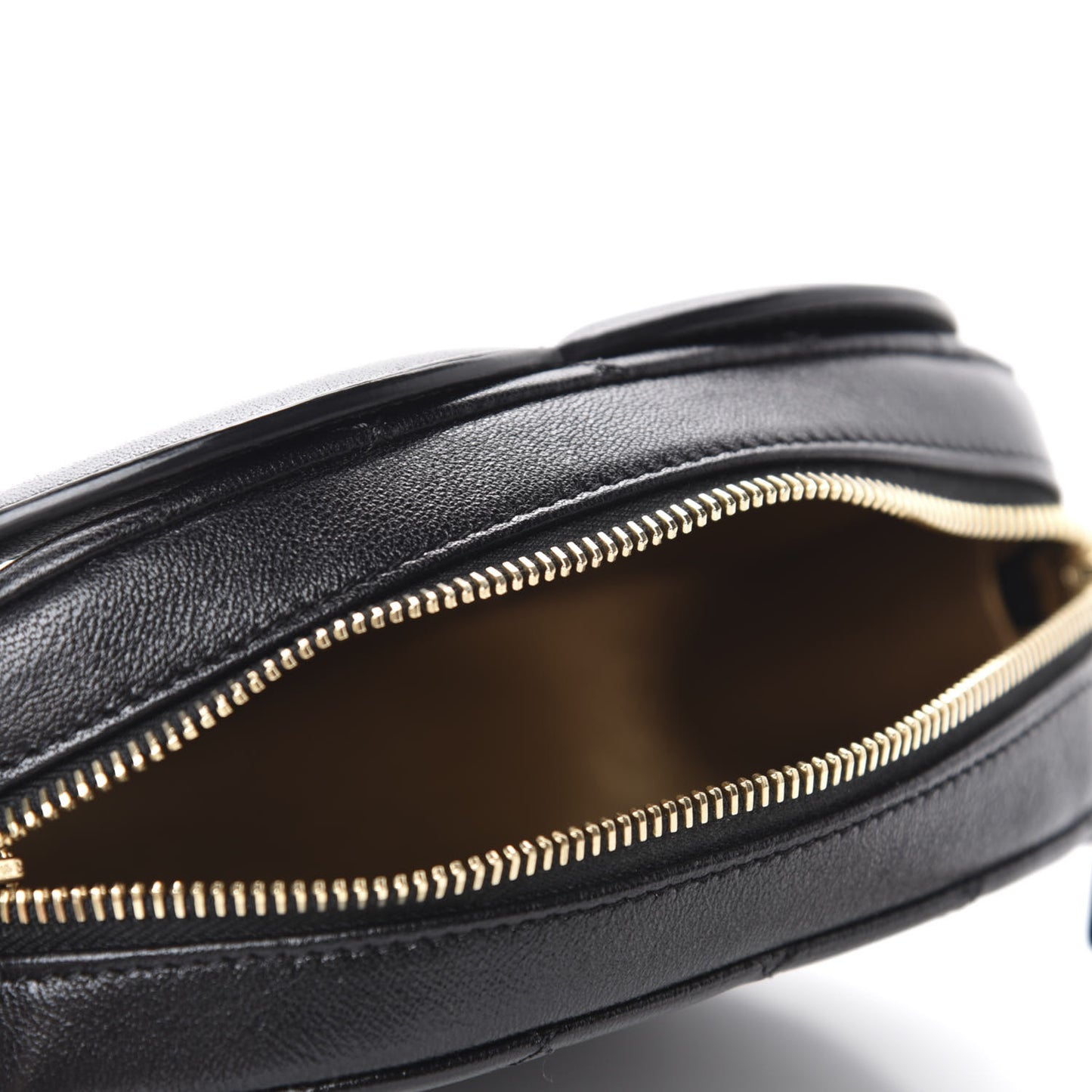 Lambskin Quilted Coco Midnight Camera Case Black