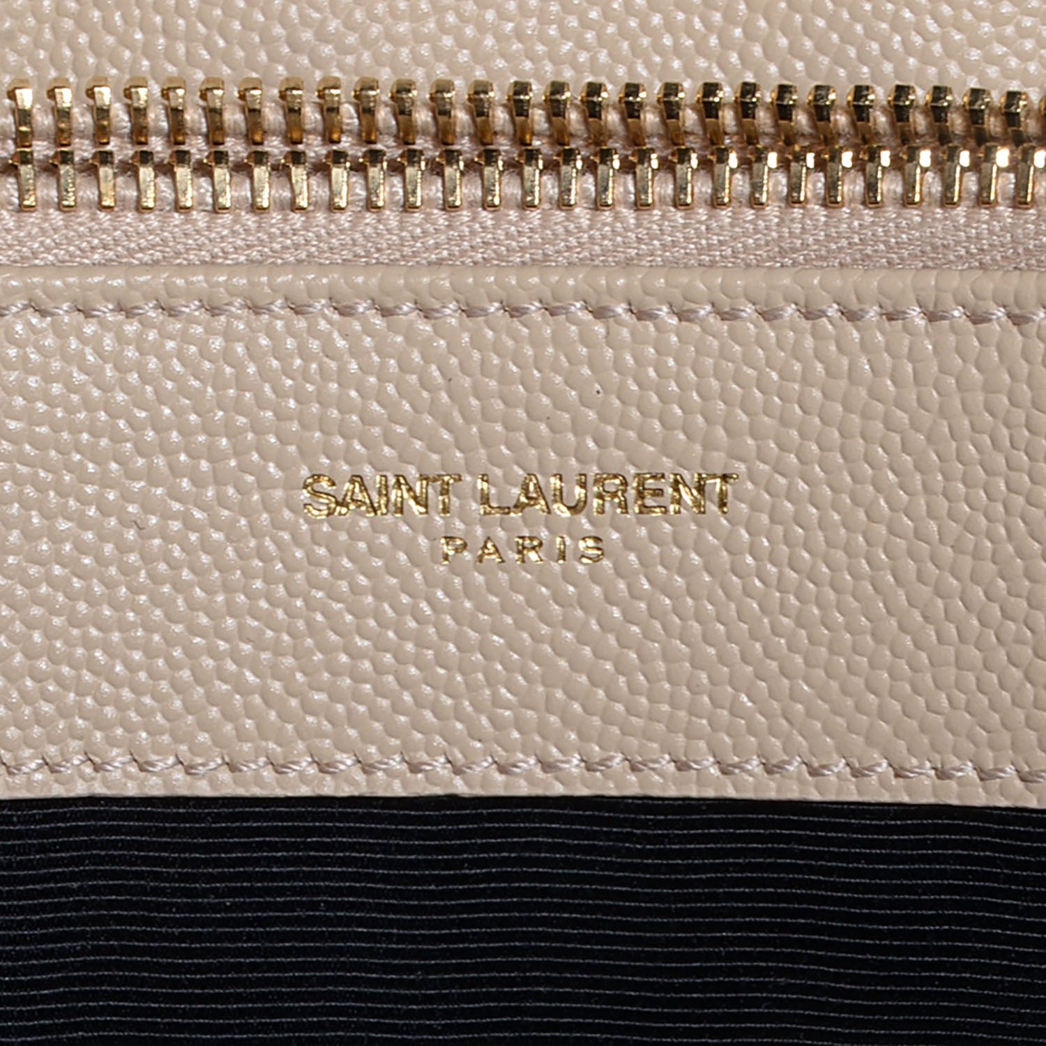Saint Laurent Grain De Poudre Matelasse Chevron Monogram Shopping Bag Nude 7 of 9