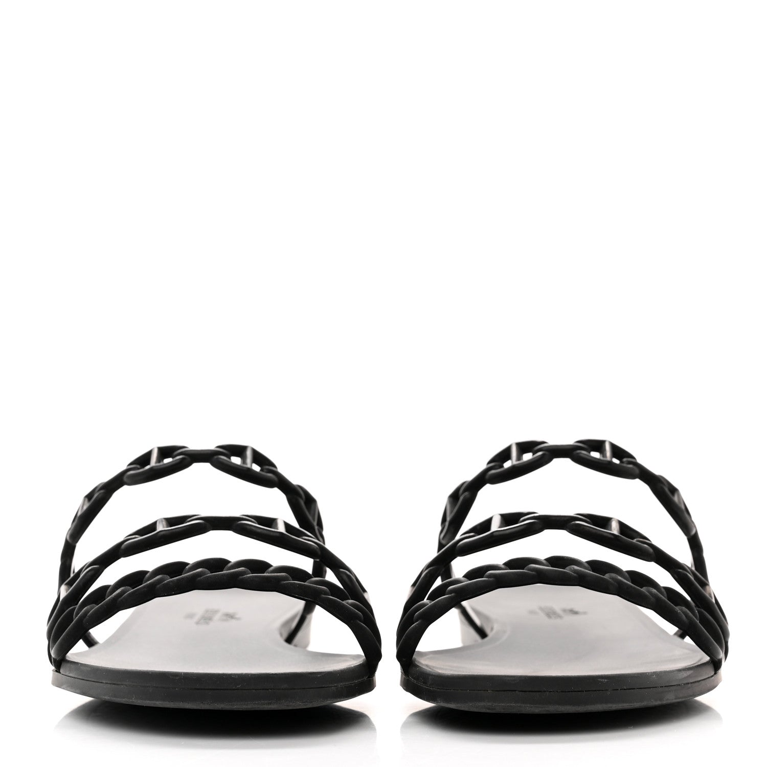 Hermes TPU Rivage Sandals 36 Black 2 of 9