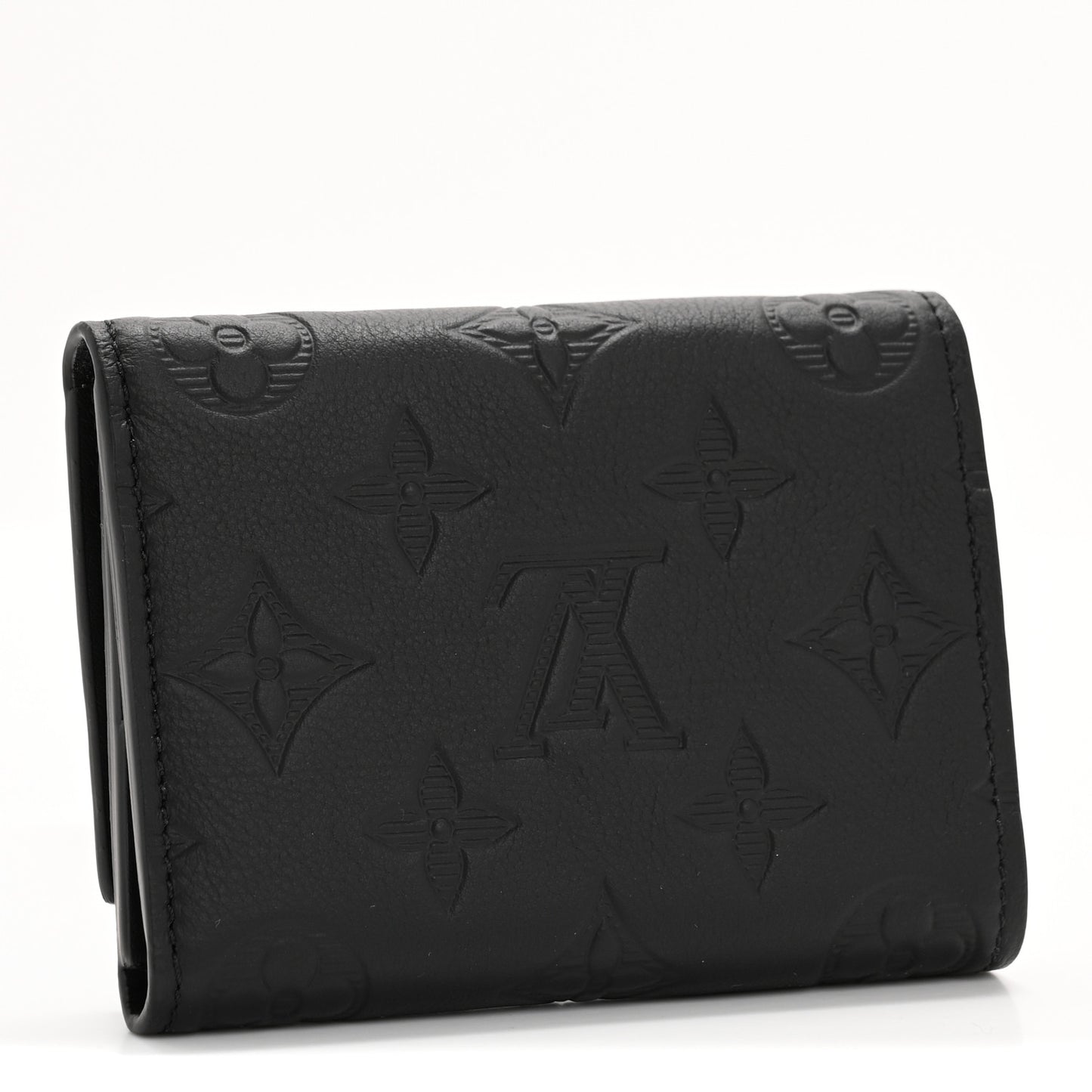 Calfskin Monogram Shadow Victor Wallet Ultra Black