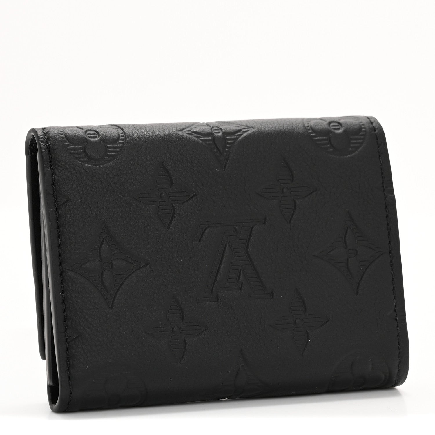 Louis Vuitton Calfskin Monogram Shadow Victor Wallet Ultra Black 3 of 7