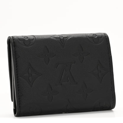 Louis Vuitton Calfskin Monogram Shadow Victor Wallet Ultra Black 3 of 7
