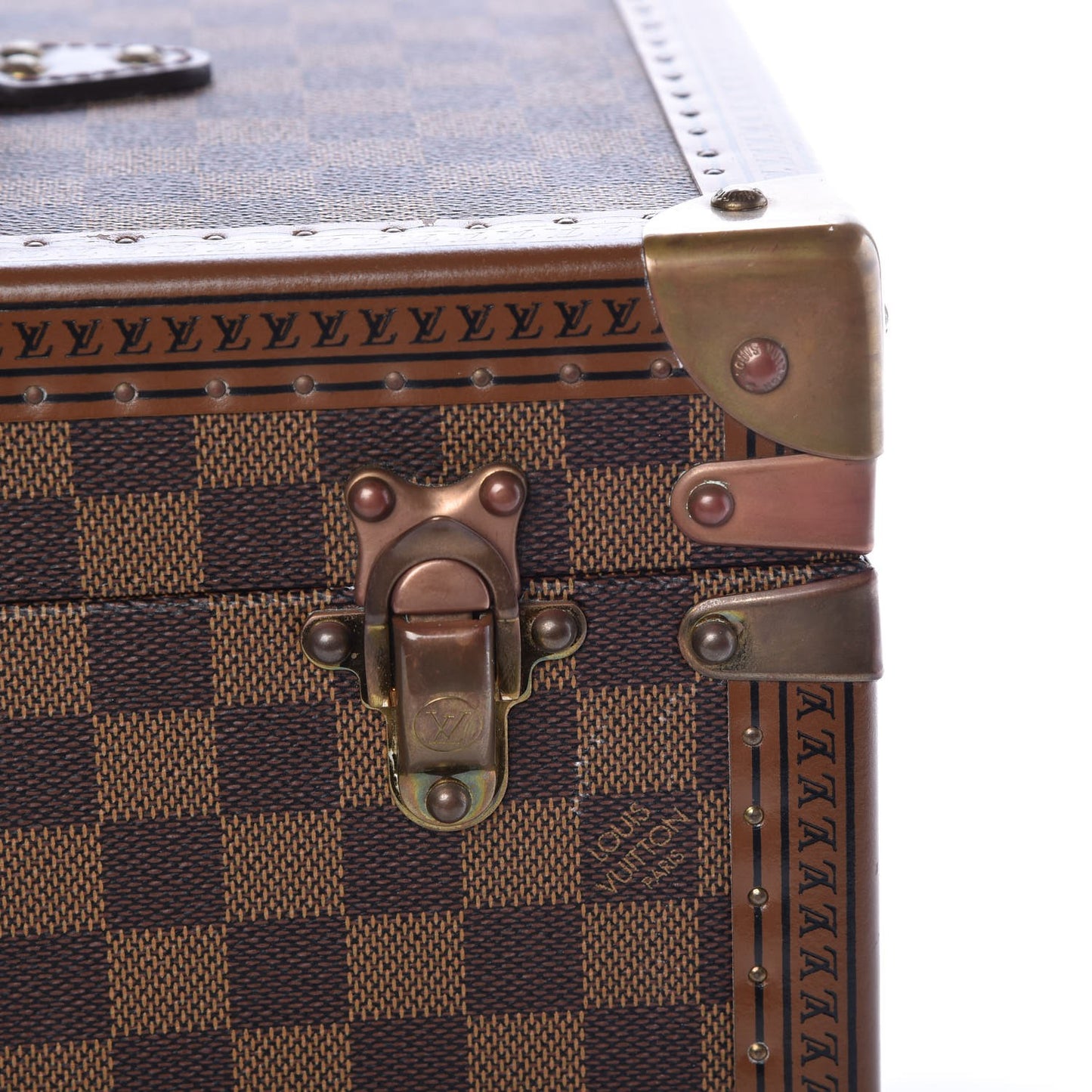 Damier Ebene Boite Bouteilles et Glace Beauty Train Case
