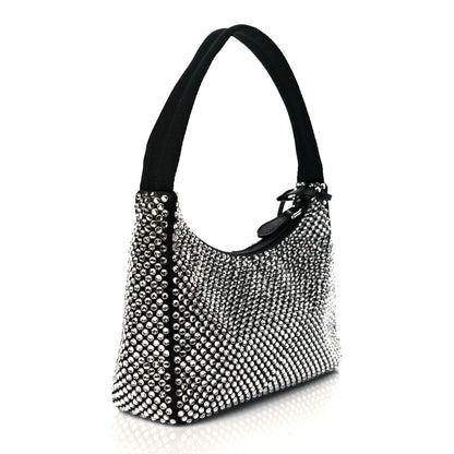 Prada Satin Crystal Mini Re-Edition 2000 Bag Cristal 3 of 10