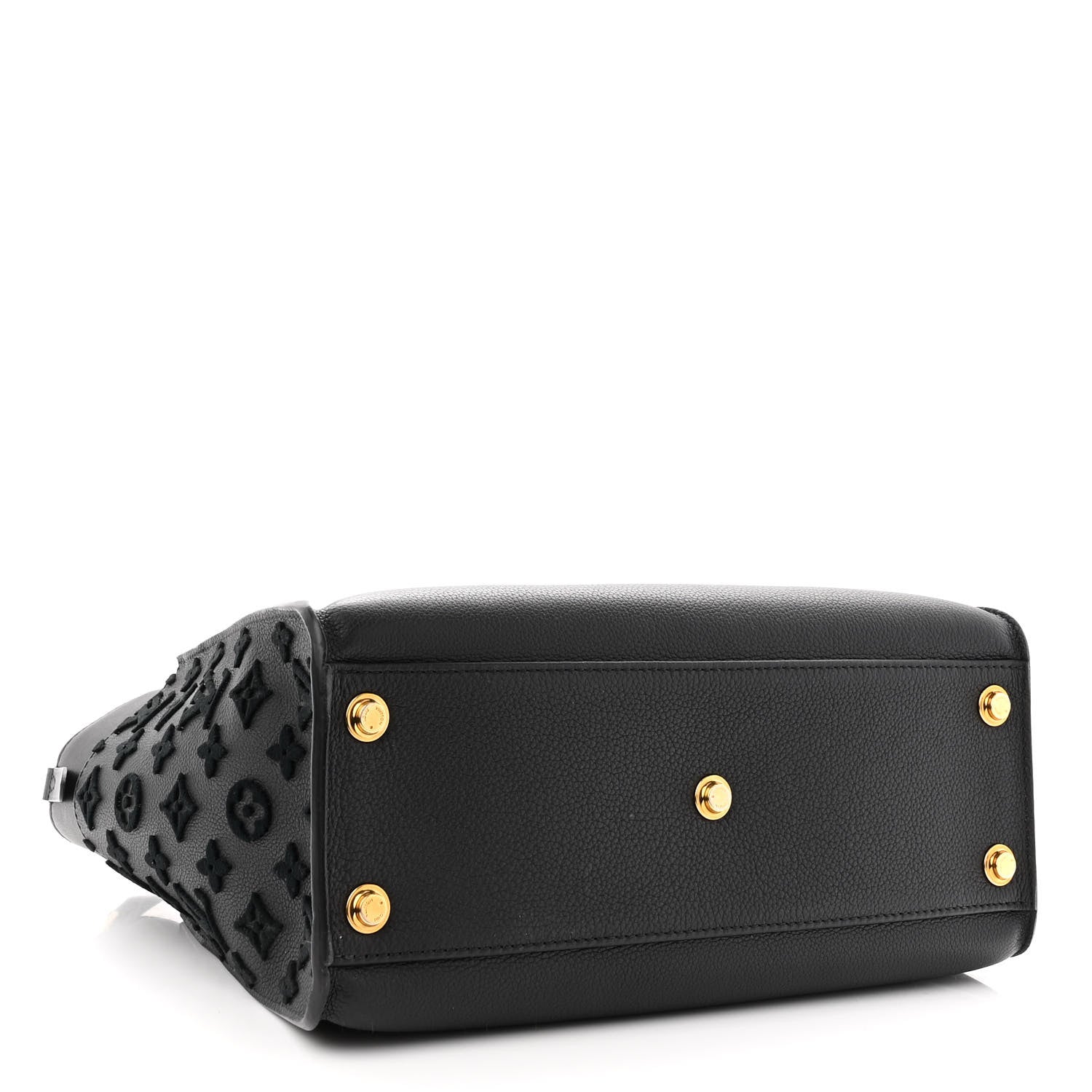 Louis Vuitton Calfskin Monogram Tufting On My Side Black 4 of 9