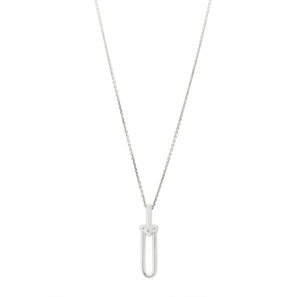 Tiffany Sterling Silver HardWear Link Pendant Necklace 1 of 5