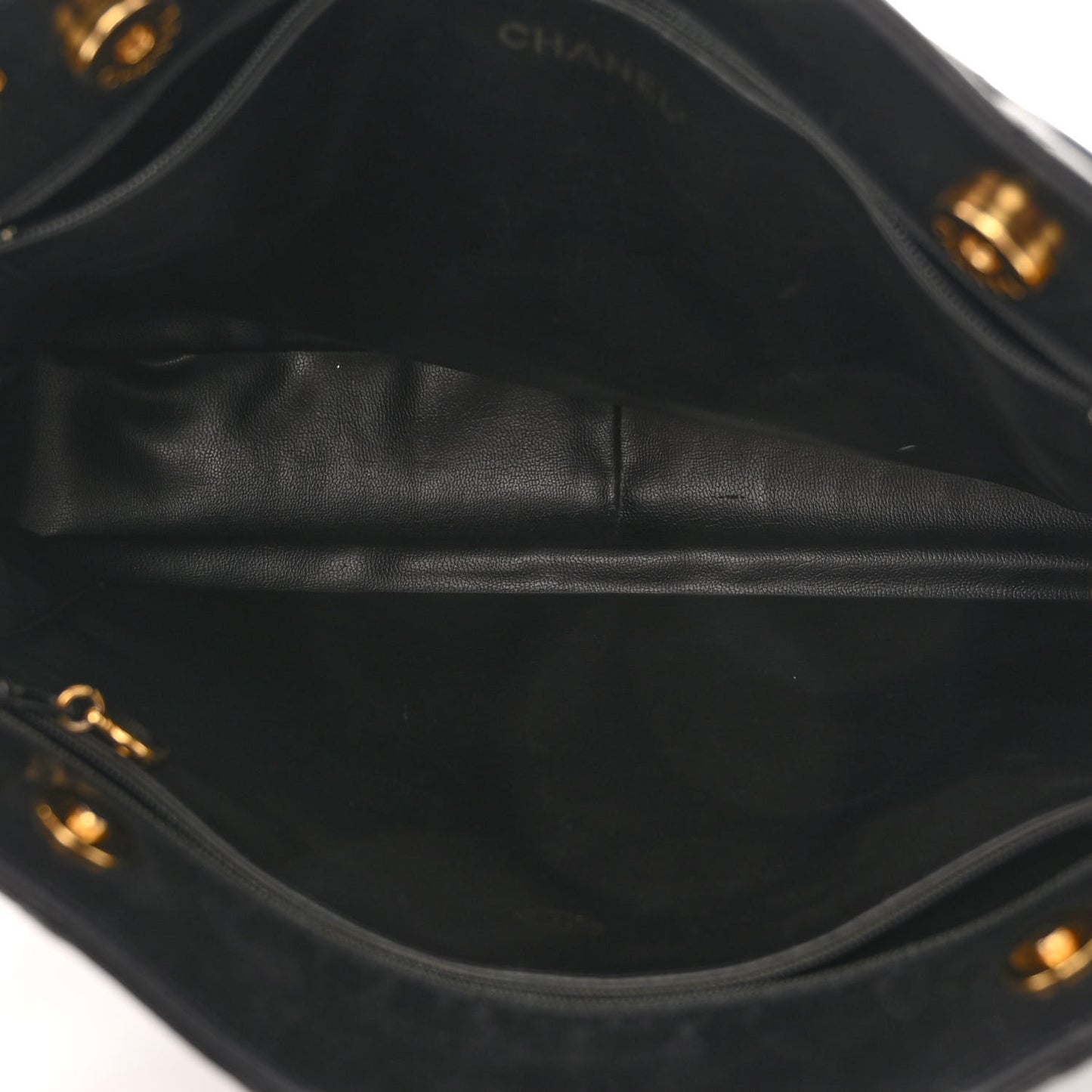 Lambskin Quilted Shoulder Bag Black