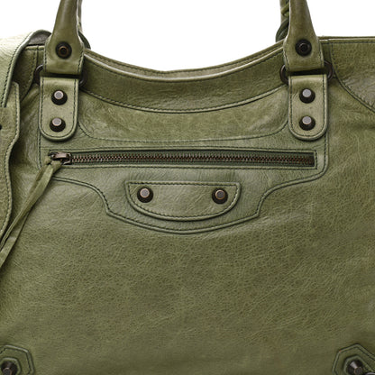 Balenciaga Agneau Classic Hardware Velo Vert Militaire 8 of 11