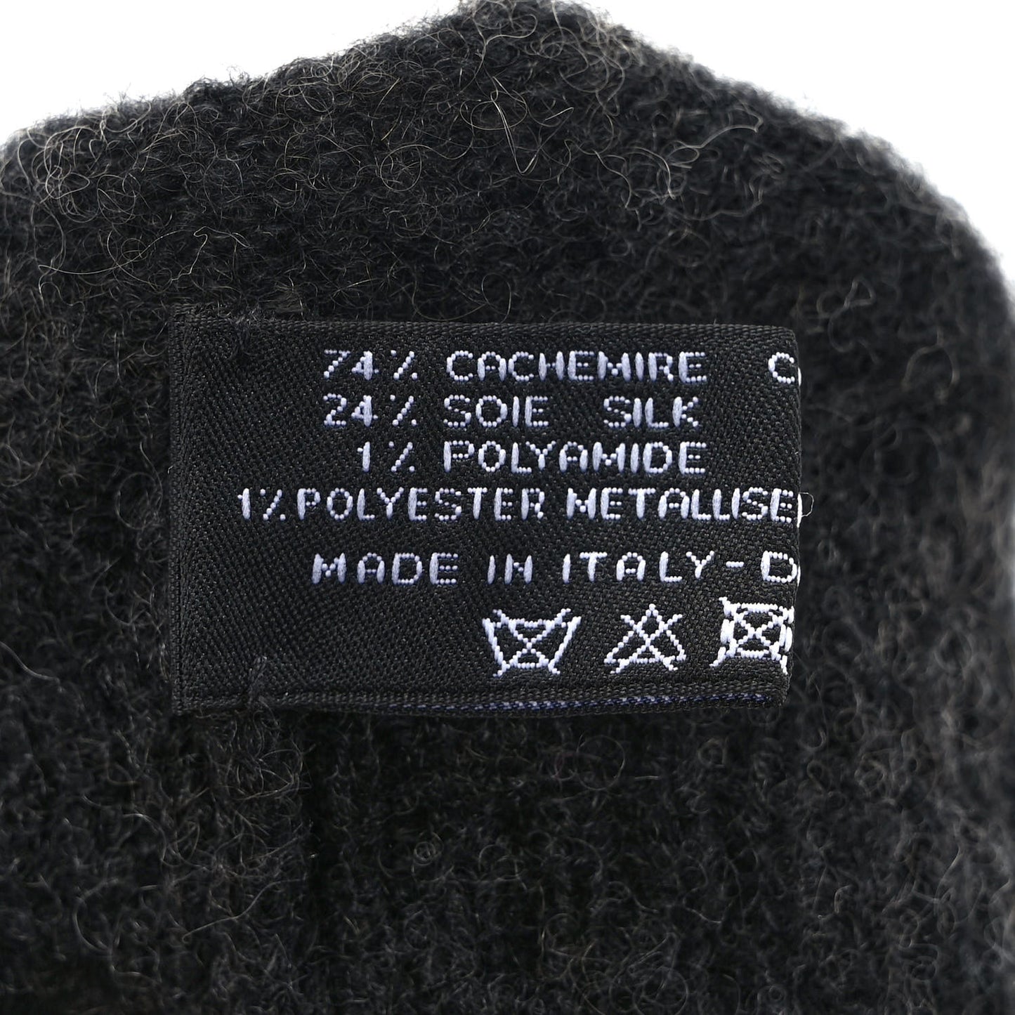 Cashmere Silk CC Gloves Dark Grey