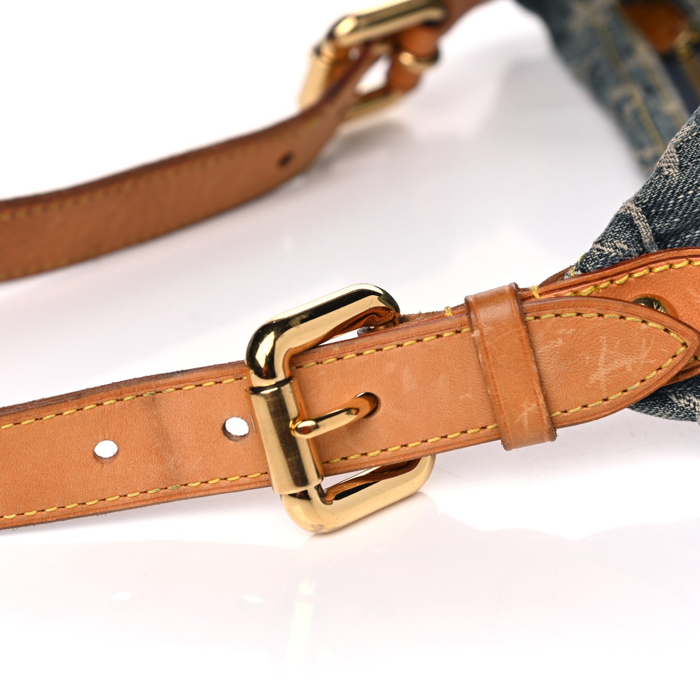 Monogram Denim Baggy PM Blue