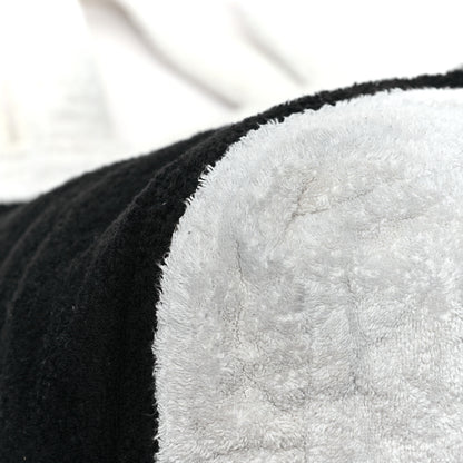 Chanel Terry Cotton CC Beach Tote Towel Set Black White 11 of 12