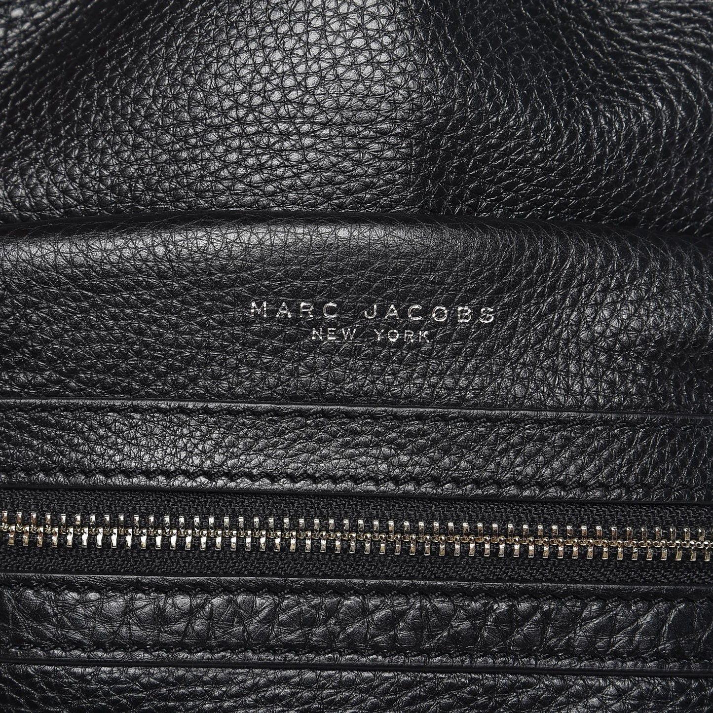 Pebbled Calfskin Biker Backpack Black