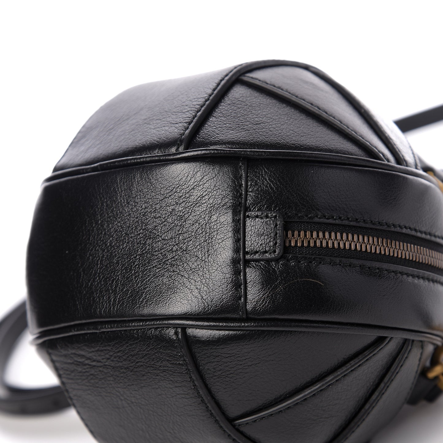 Piuma Lux Energy Mini Tifosa Basketball Shaped Shoulder Bag Black