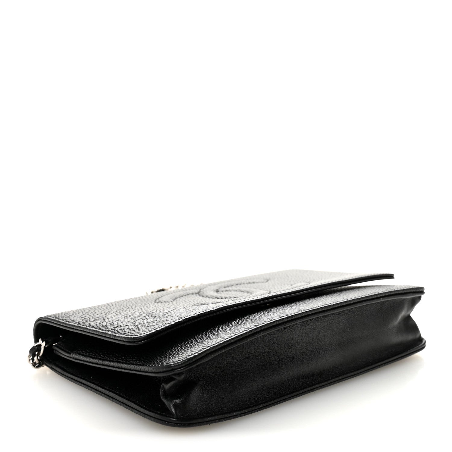 Chanel Caviar Timeless CC Wallet On Chain WOC Black 4 of 11