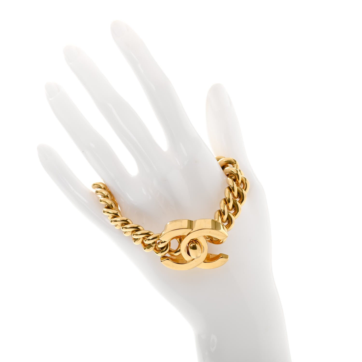 Chanel CC Turnlock Bracelet Gold 2 of 6
