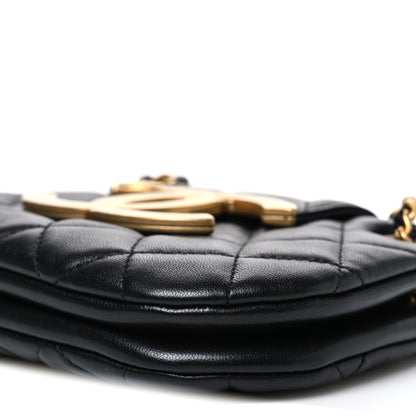 Chanel Lambskin Quilted Small Giant CC Flap Bag Black 10 of 10