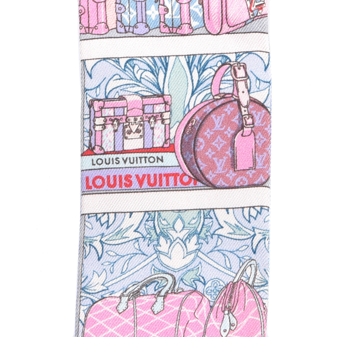 Louis Vuitton Silk Monogram LV Trunks and Bags BB Bandeau Purple 3 of 3