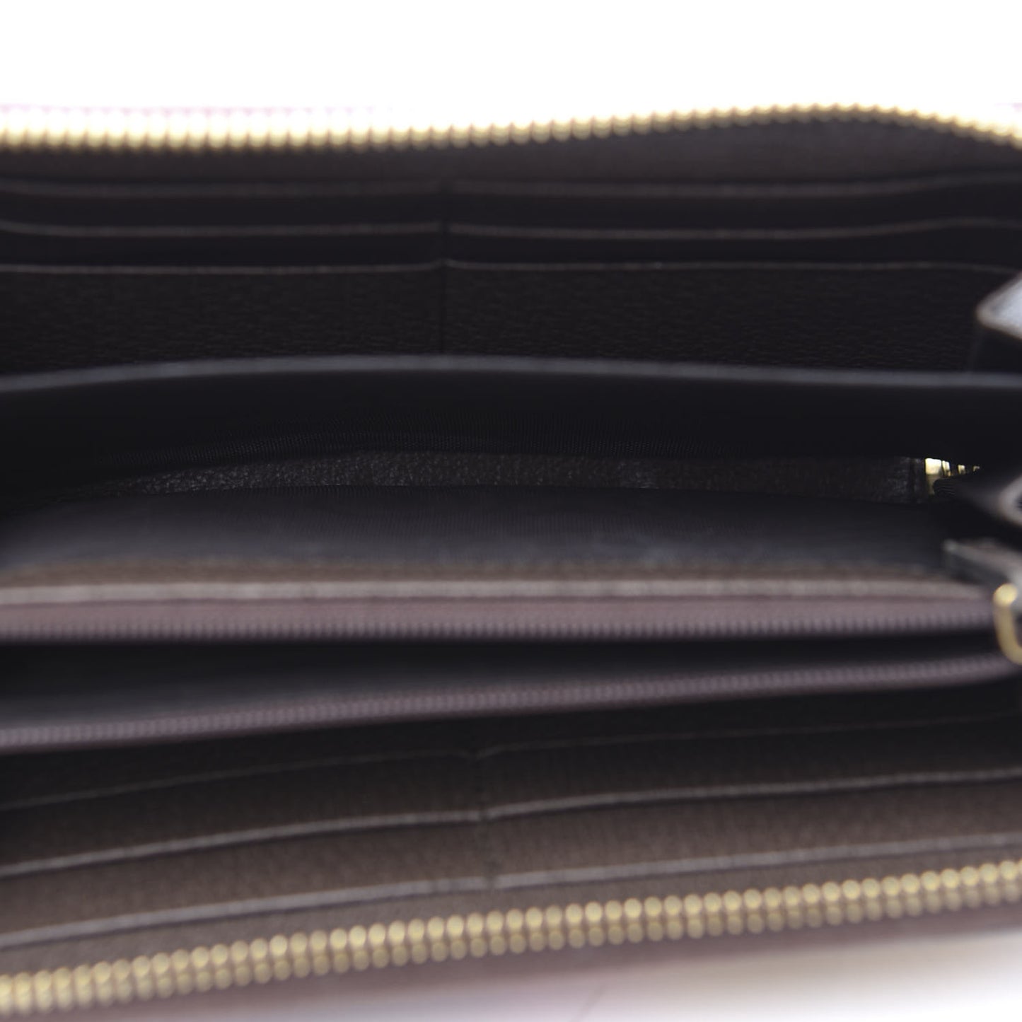 GG Supreme Monogram Bengal Zip Around Wallet Beige Pink