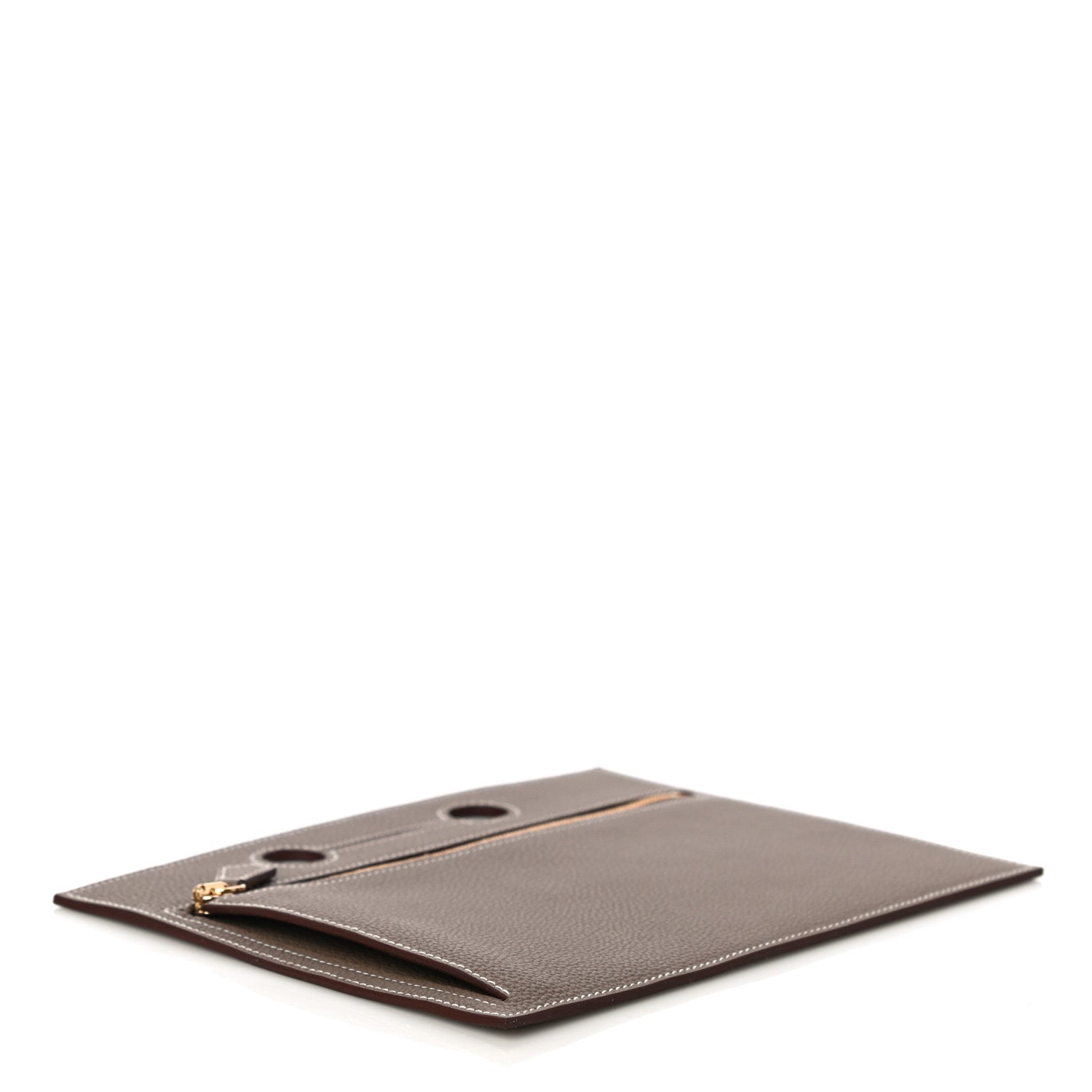Hermes Togo Backpocket Pouch 30 Etoupe 4 of 10