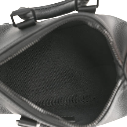 Louis Vuitton Grained Calfskin Aerogram Keepall XS Black 5 of 10