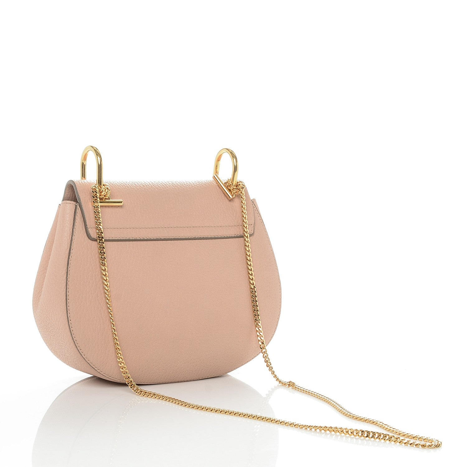 Chloe Grained Lambskin Drew Shoulder Bag Cement Pink 3 of 6