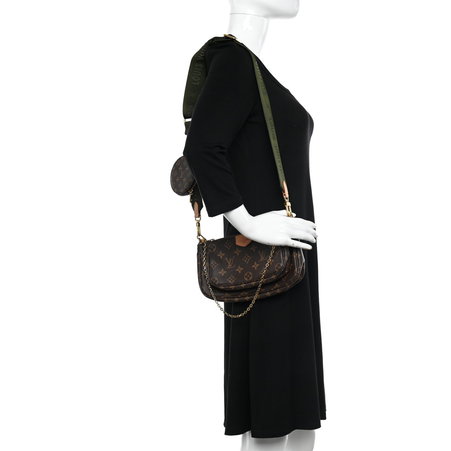 Louis Vuitton Monogram Multi Pochette Accessories Kaki 2 of 11