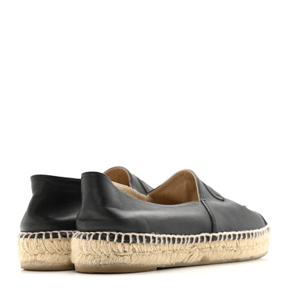Chanel Lambskin CC Espadrilles 39 Black 5 of 11