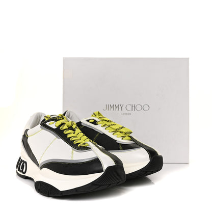 Jimmy Choo Calfskin Neoprene Mens Raine Sneakers 46 White 7 of 7
