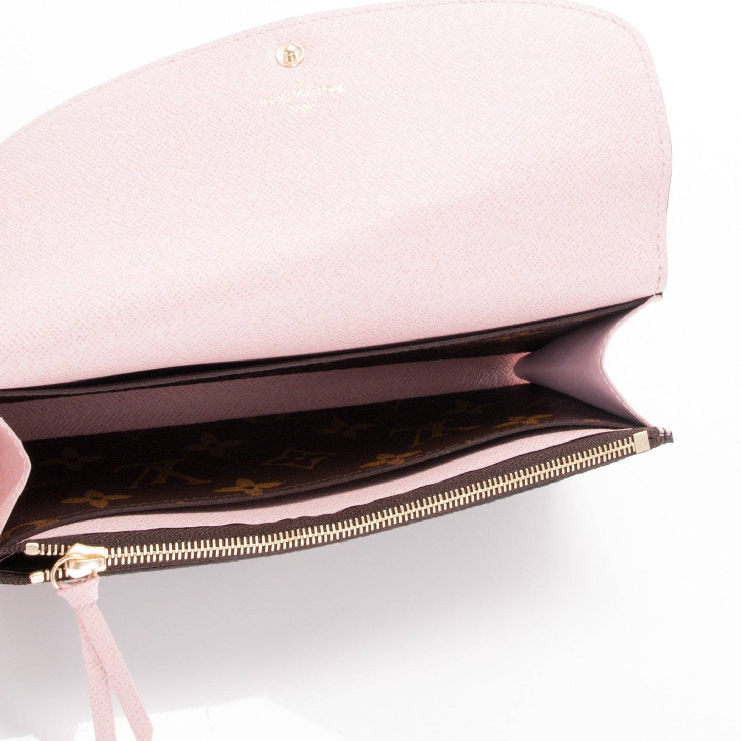 Monogram Emilie Wallet Rose Ballerine