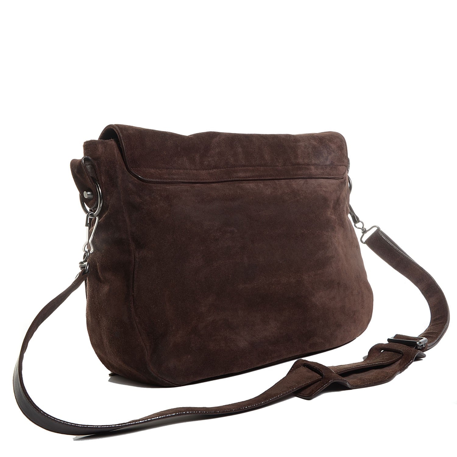 Balenciaga Suede Baby Daim Folk Messenger Brown 3 of 10
