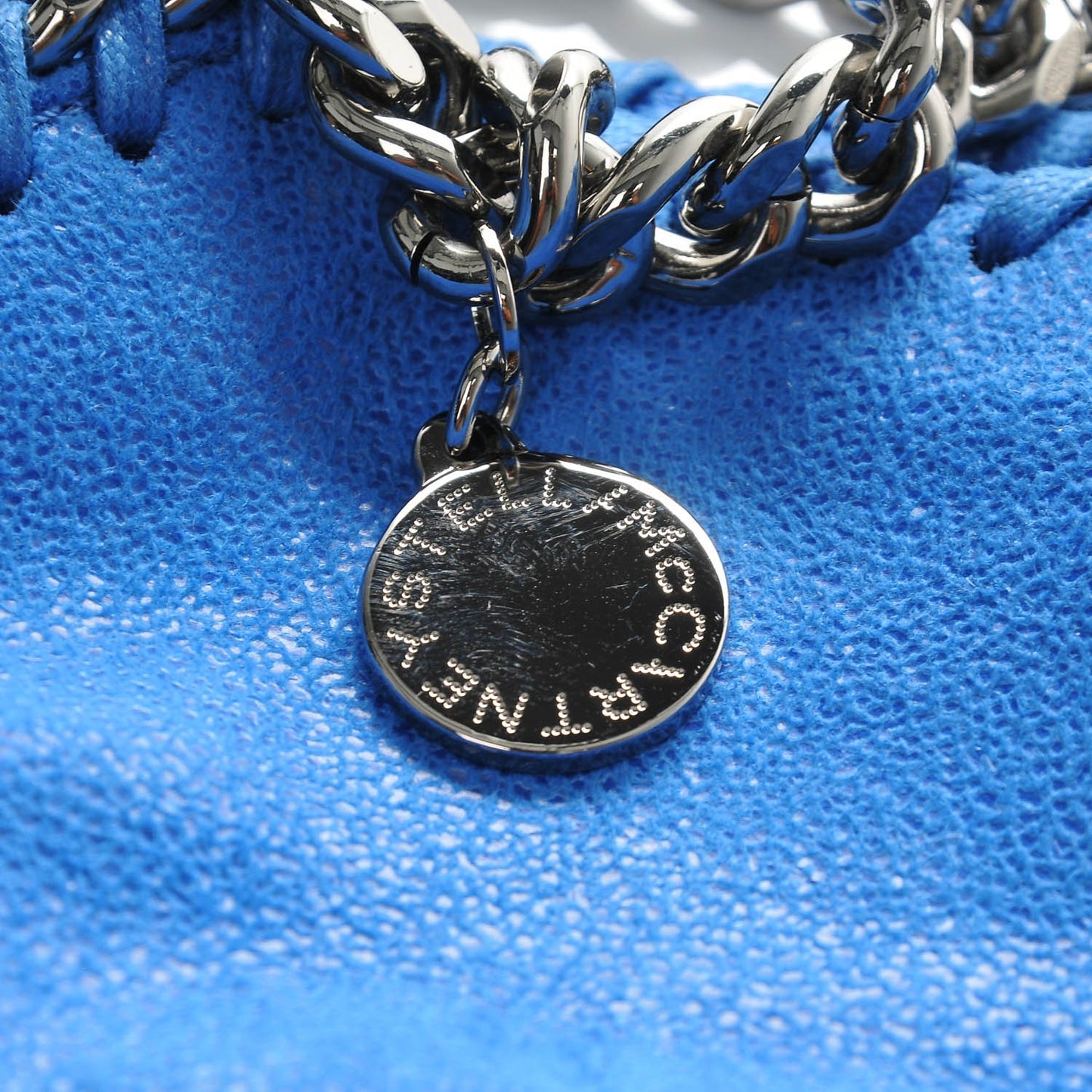Shaggy Deer Mini Falabella Tote Blue