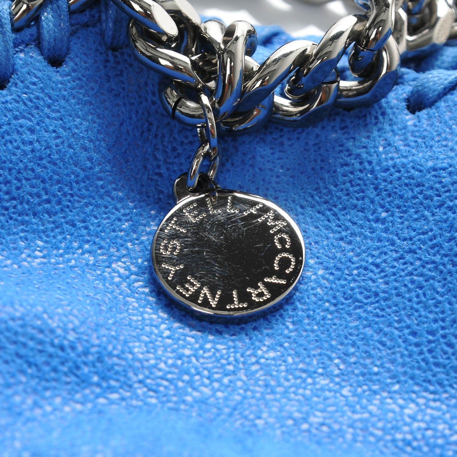 Stella McCartney Shaggy Deer Mini Falabella Tote Blue 8 of 8