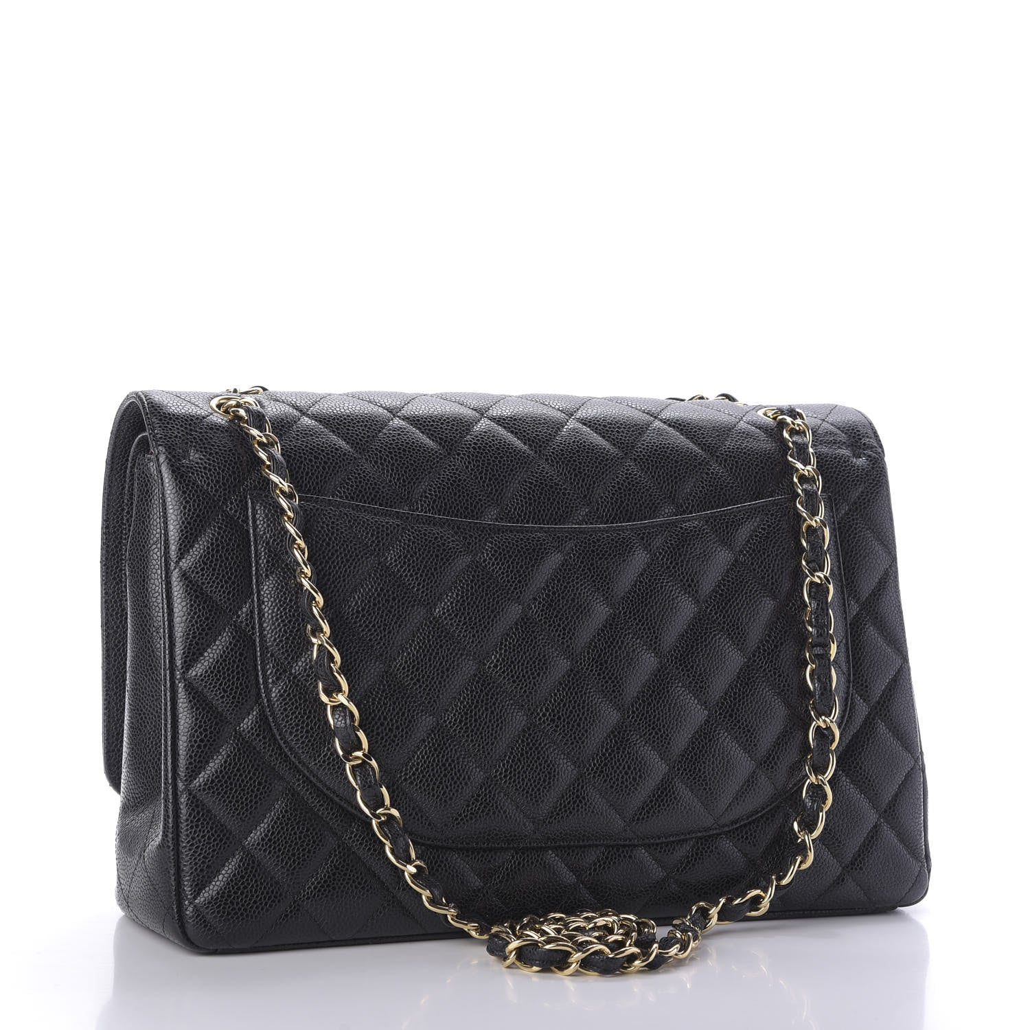 Chanel Caviar Quilted Maxi Double Flap Black 3 of 9