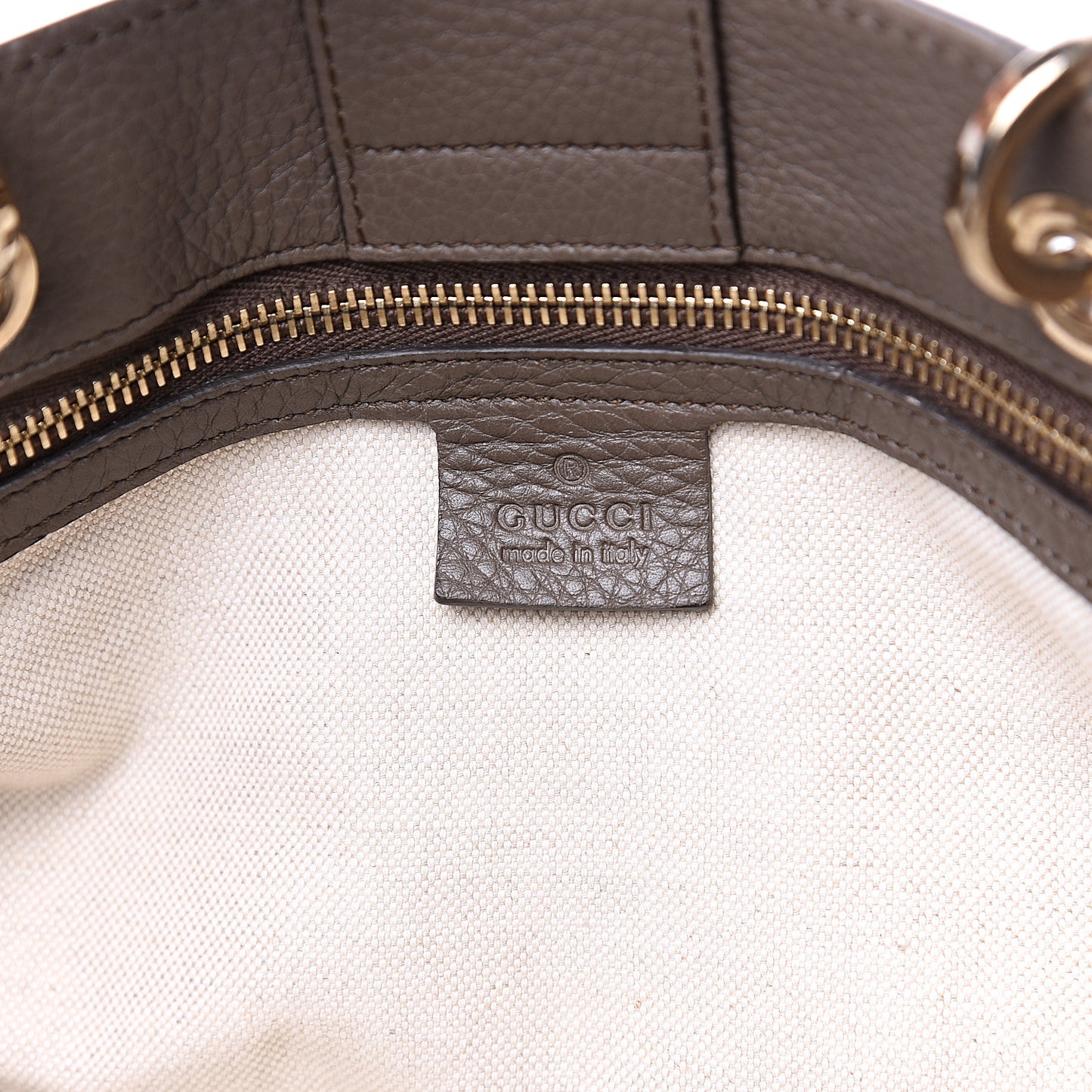 Calfskin Large Bamboo Shopper Tote Grey Field