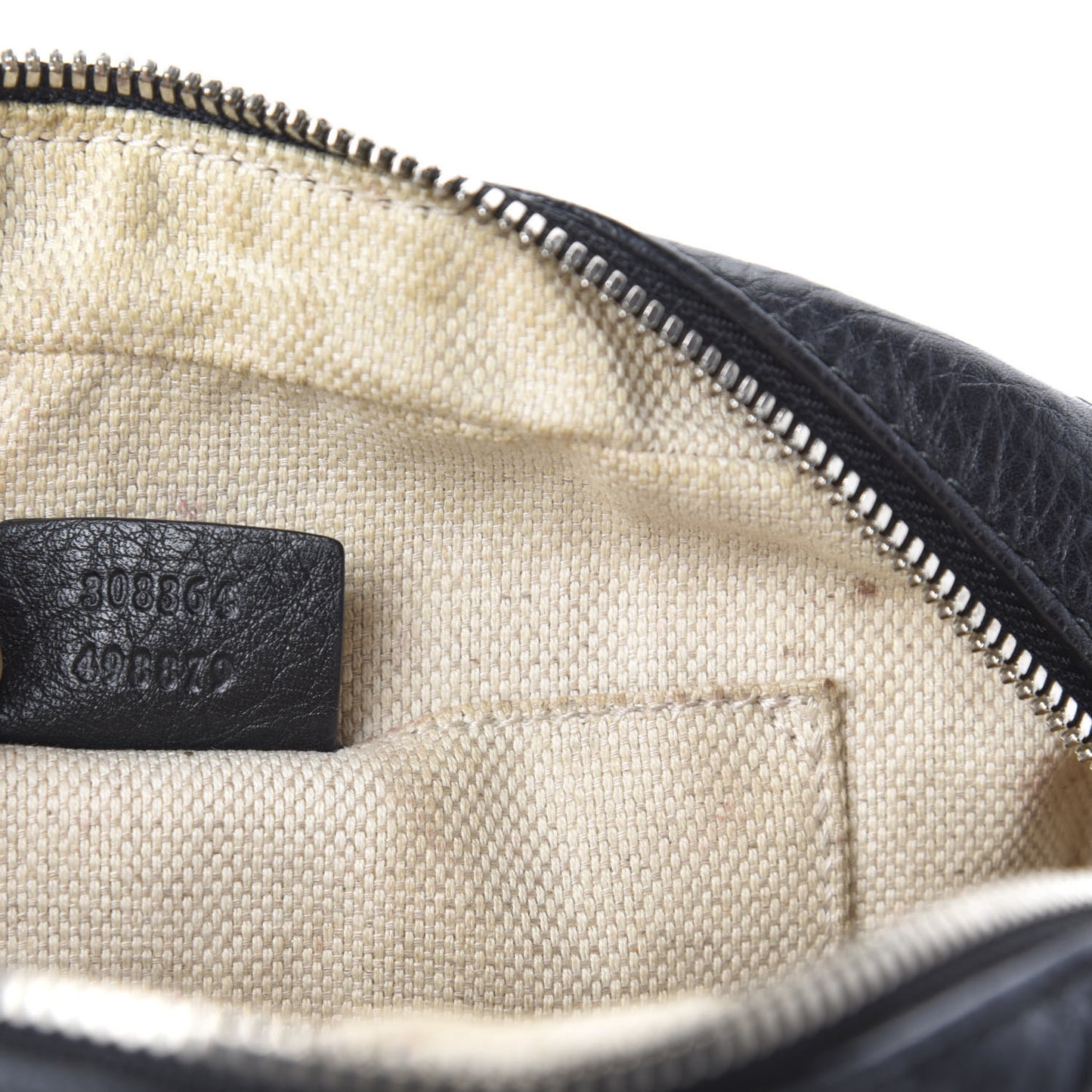 Pebbled Calfskin Studded Small Soho Disco Bag Black