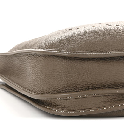 Hermes Taurillon Clemence Evelyne III PM Etoupe 9 of 11