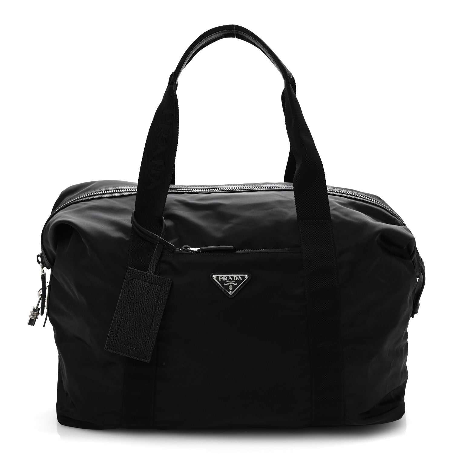 Prada Re-Nylon Saffiano Duffle Bag Black 1 of 9