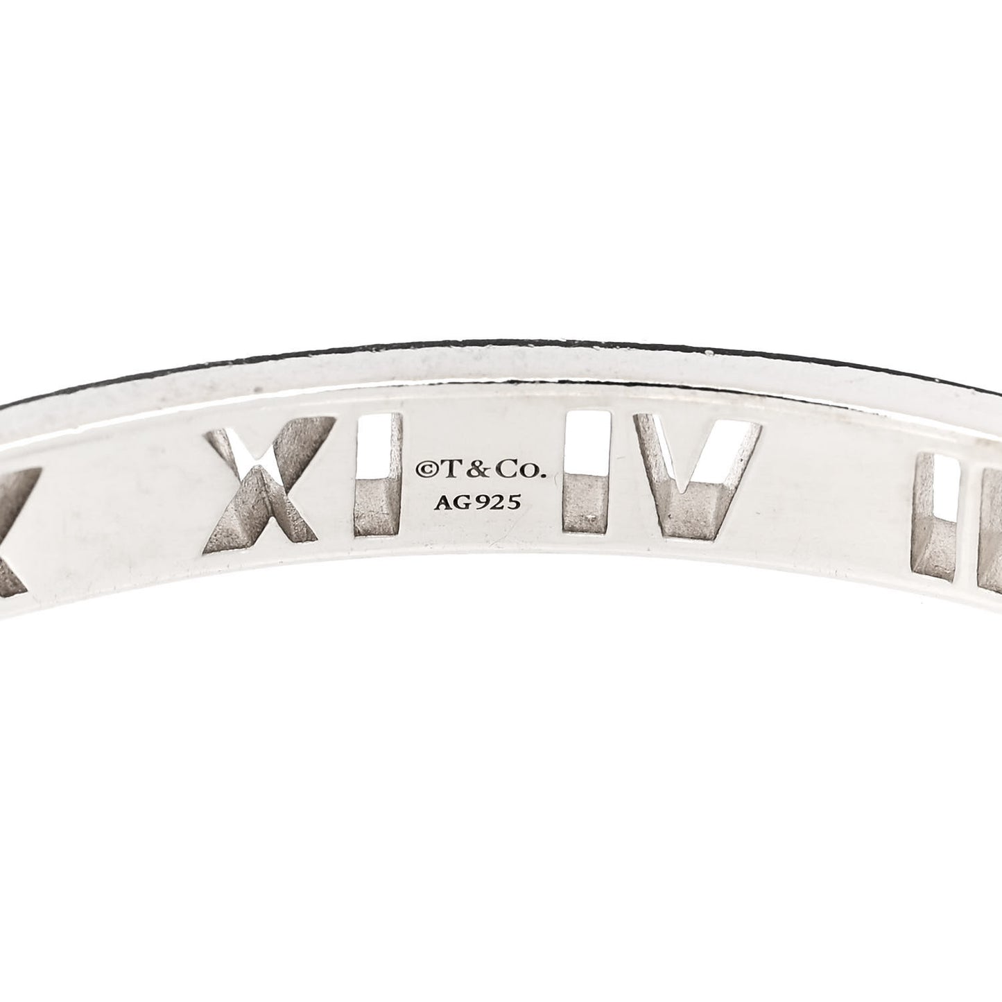 Sterling Silver Atlas Pierced Hinged Bangle Bracelet