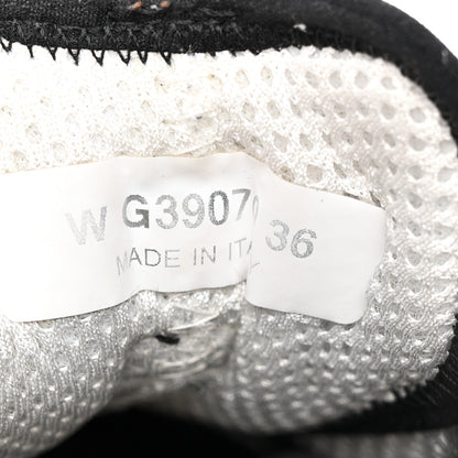 Chanel Velvet Calfskin Mixed Fibers CC Sneakers 36 Ivory Black 10 of 16