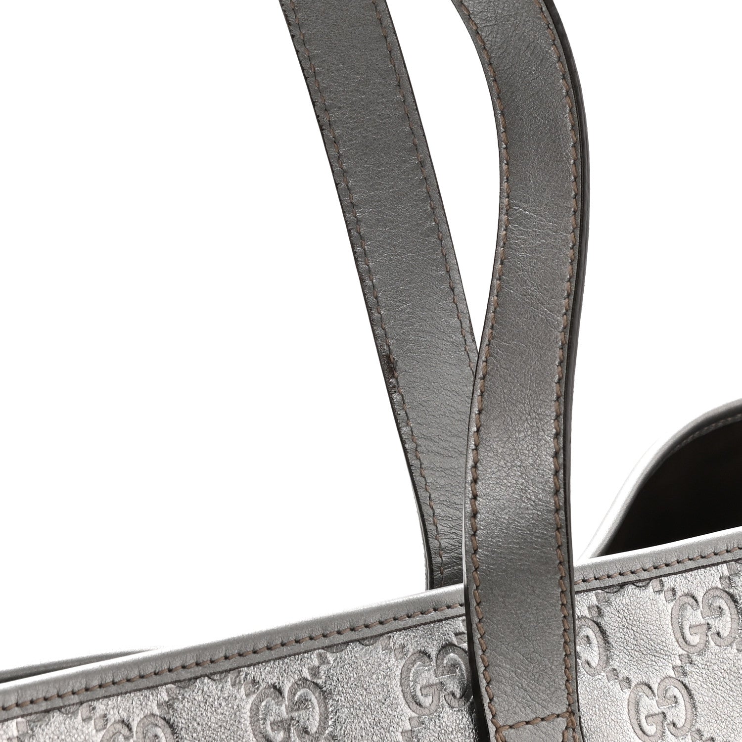 Gucci Guccissima Large Tote Silver 9 of 9
