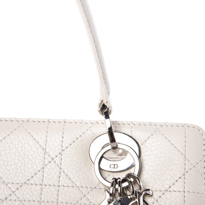 Christian Dior Calfskin Cannage Stitched East West Lady Dior White 25 of 29