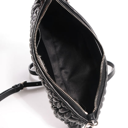 Miu Miu Nappa Matelasse Crystal Shoulder Bag Black 9 of 9