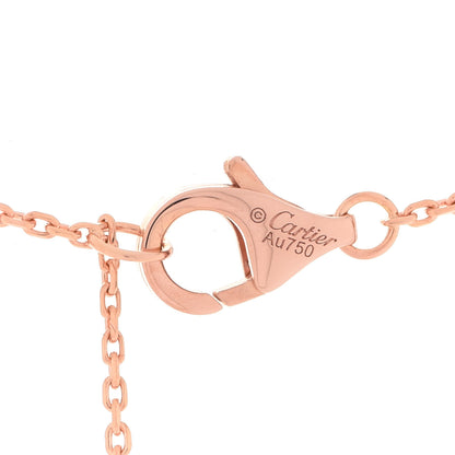 Cartier 18K Pink Gold Diamond Pink Opal XS Amulette de Cartier Pendant Necklace 4 of 5