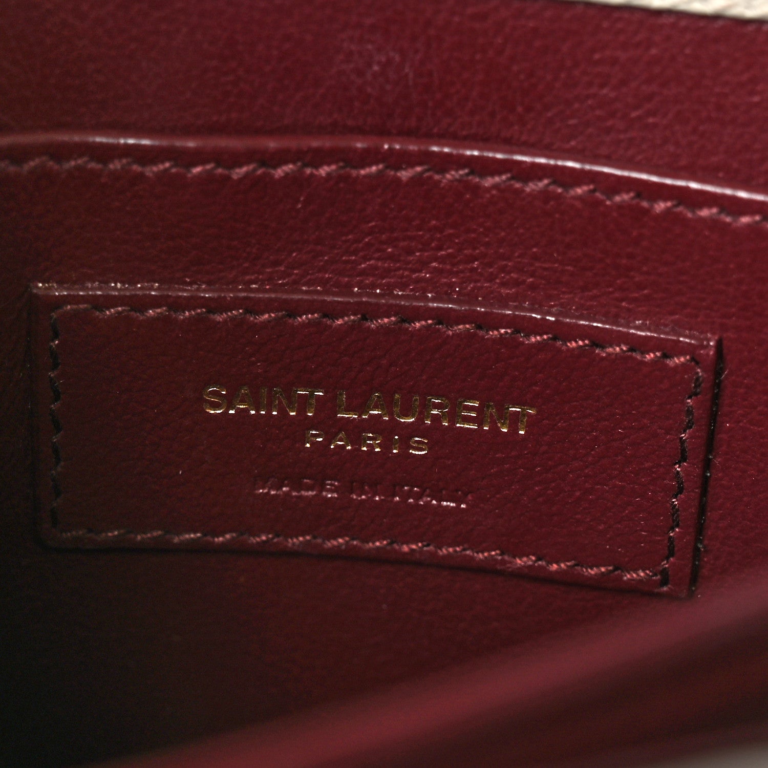 Saint Laurent Grain de Poudre Mini Classic Monogram Cassandra Top Handle Crema Soft 6 of 12