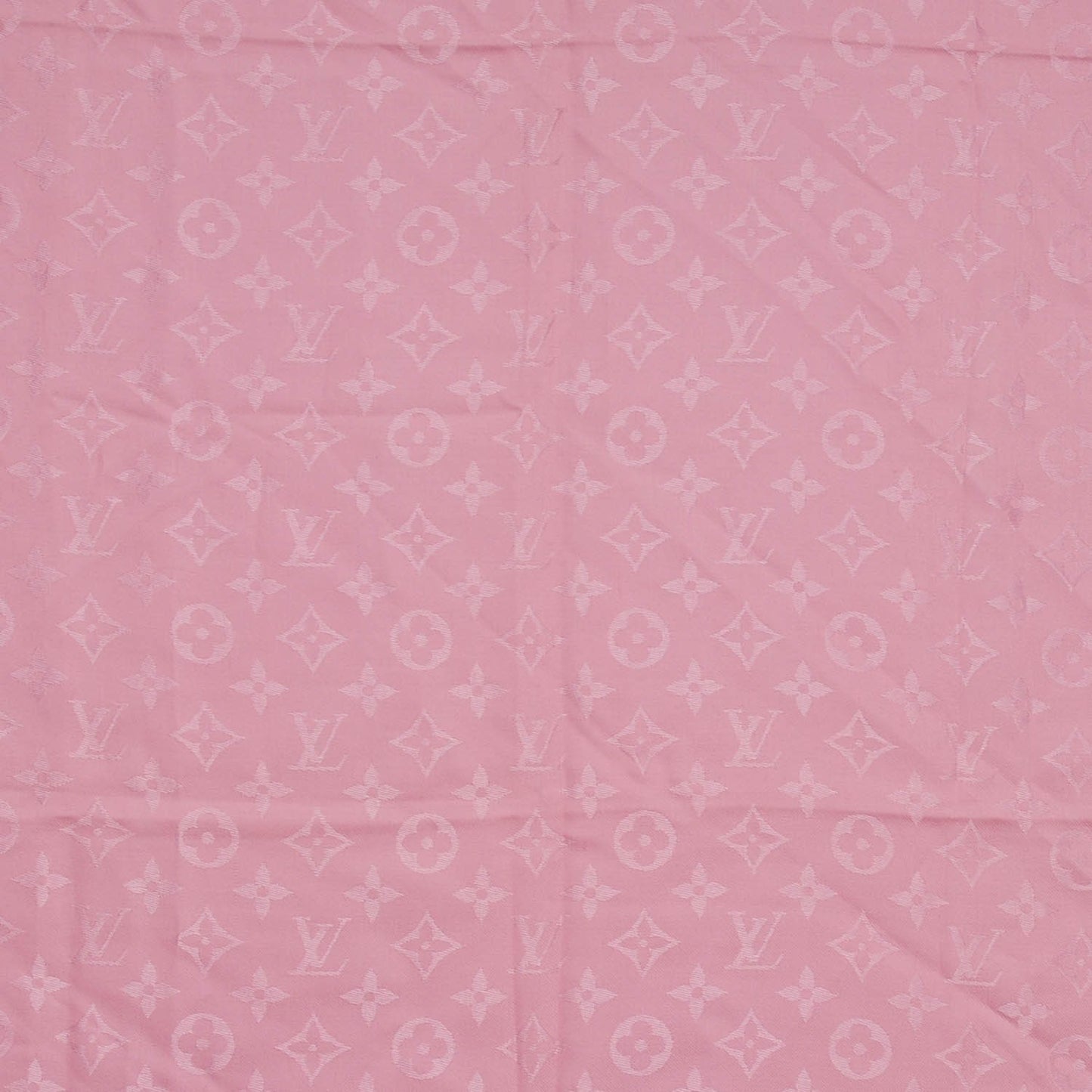 Silk Wool Monogram Shawl Pink
