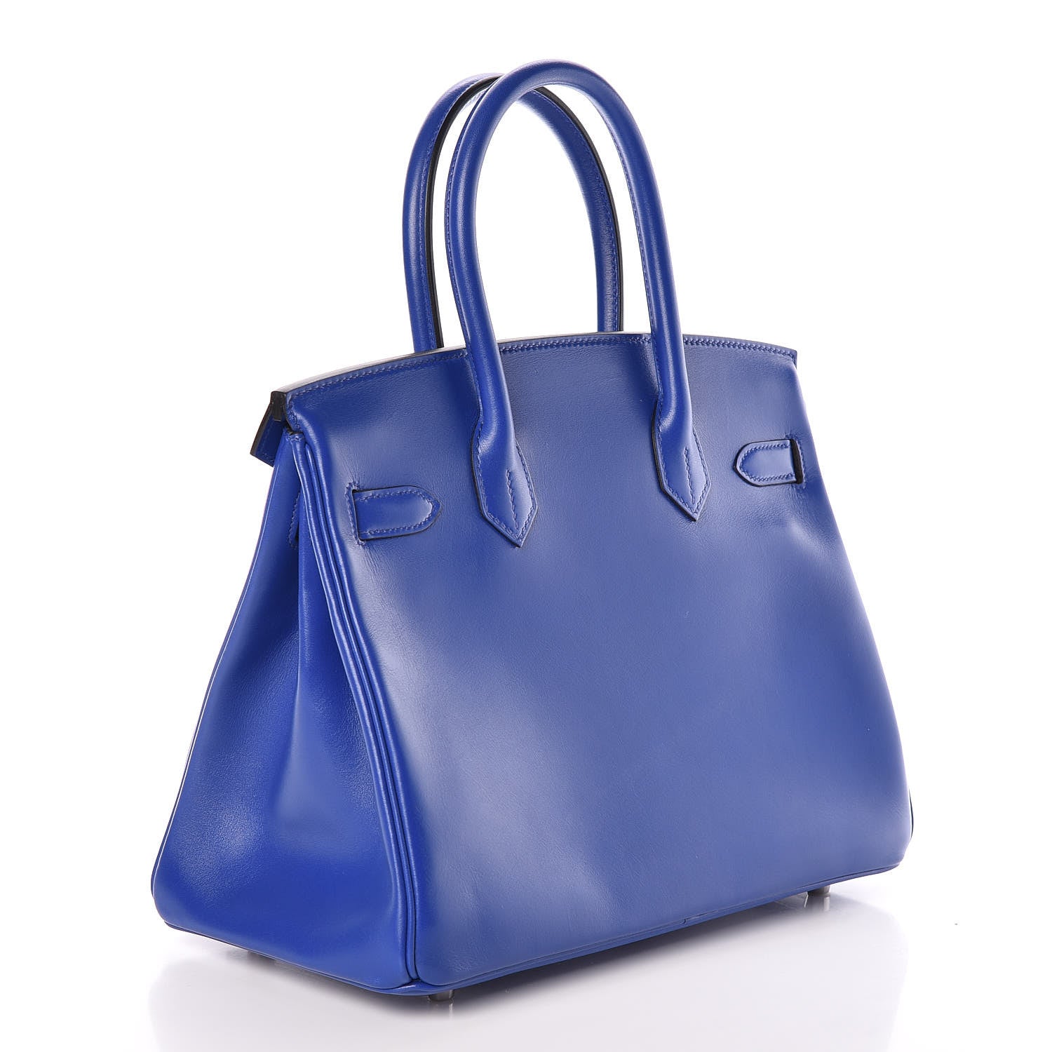 Hermes Tadelakt Birkin 30 Bleu Electrique 3 of 35