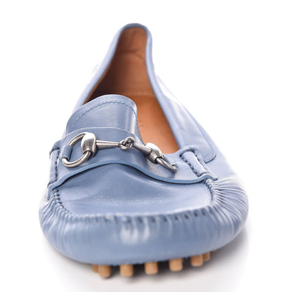 Gucci Calfskin Mens Horsebit Loafers 9.5 Light Blue 11 of 14